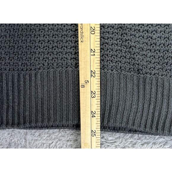 GAP Women's Textured Sweater Gray XXL 2XL Boxy Lagenlook Chunky Knit - Picture 4 of 11